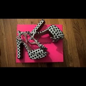 Betsy Johnson Polk-a-dot Platforms